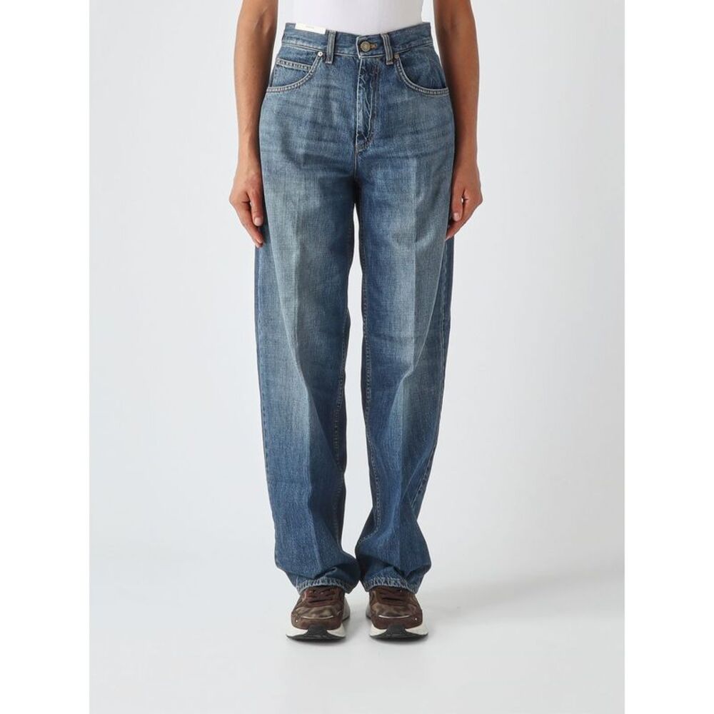 Pt Torino Women Pt Torino Megan Mid-Rise Straight Jeans In Cotton Denim